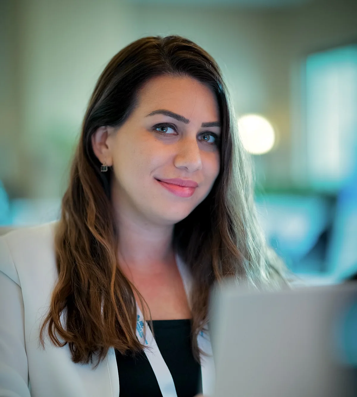 Joumana Saad at work in Dubai